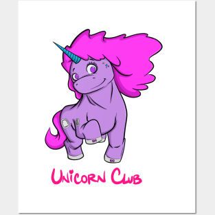 Type 1 Diabetic Unicorn Club Pink Posters and Art